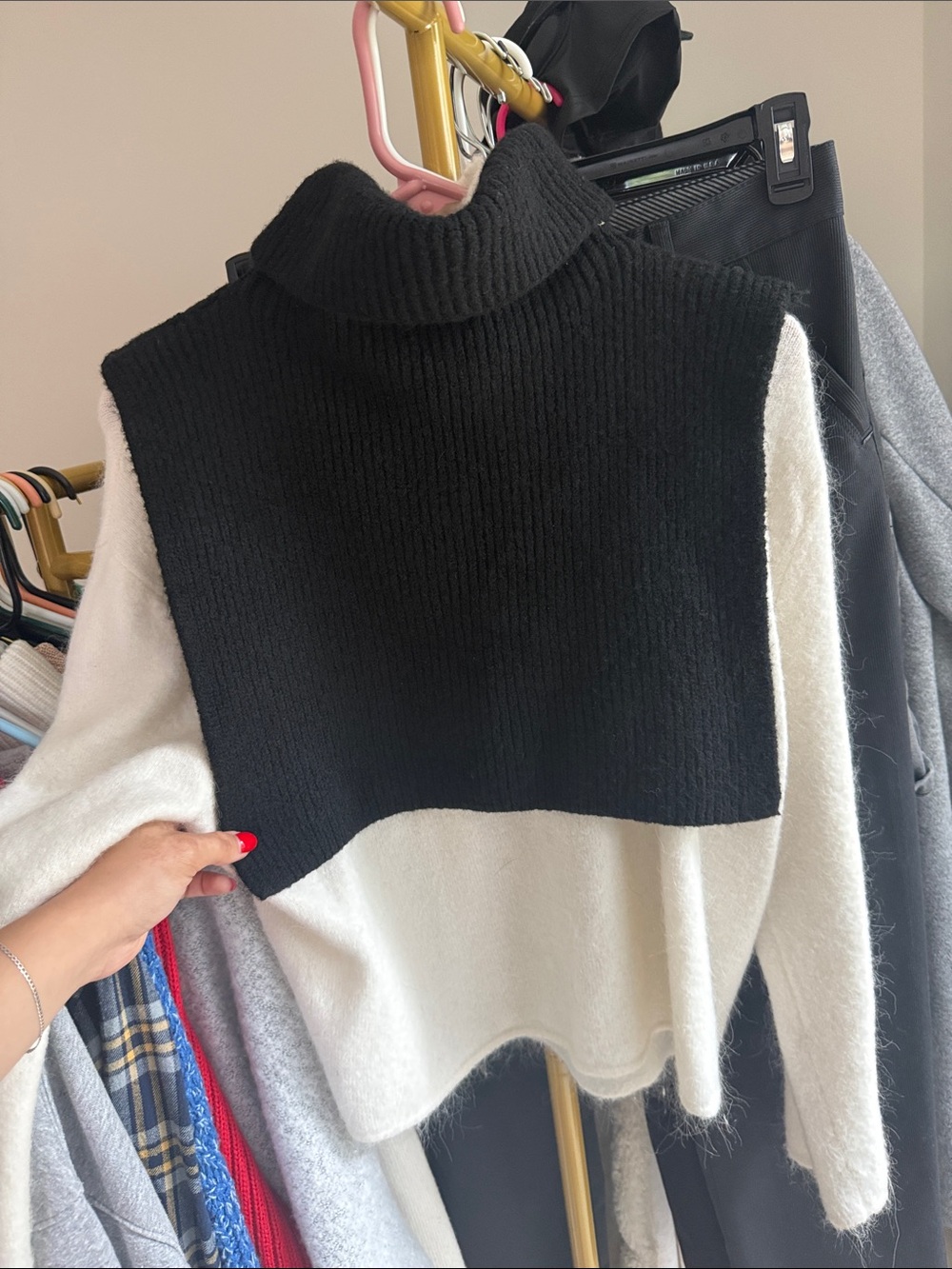 Primark Black turtleneck vest